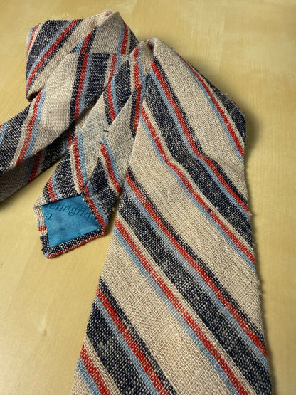Cravatta Ermenegildo Zegna seta grezza righe