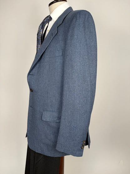 Giacca Burberrys in lana e cashmere blu - tg. 52