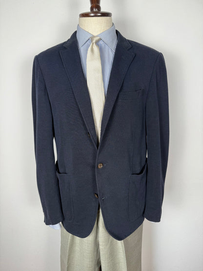 Giacca Caruso destrutturata in piquet di cotone - tg. 54/56