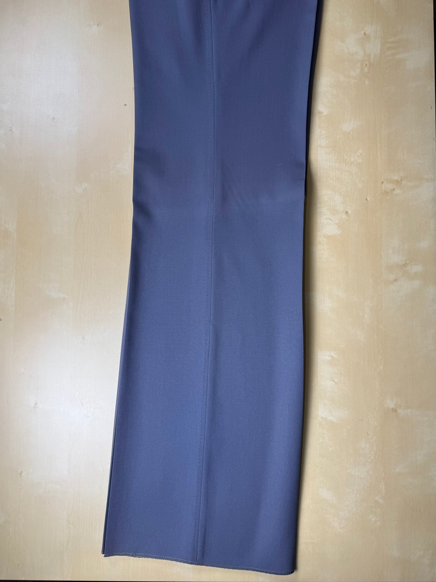 Pantaloni anni ‘70 twill di lana carta da zucchero (NOS) - tg. 46