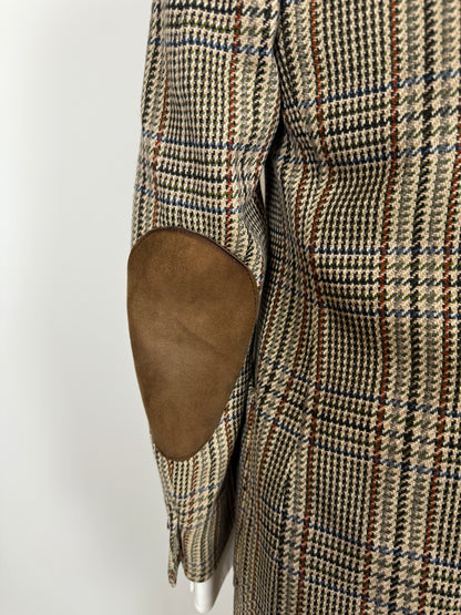 Giacca sartoriale in puro cashmere scozzese principe di Galles - tg. 46