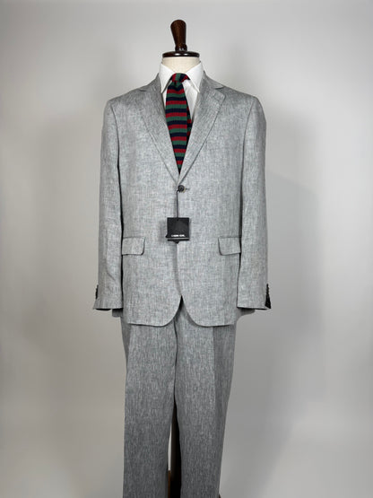 Completo in lino grigio chiaro (nuovo) - tg. 54/56