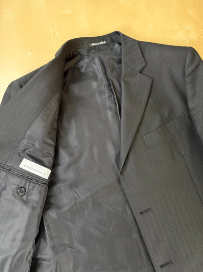 Completo 3 pezzi Pal Zileri nero lana e seta - tg. 50