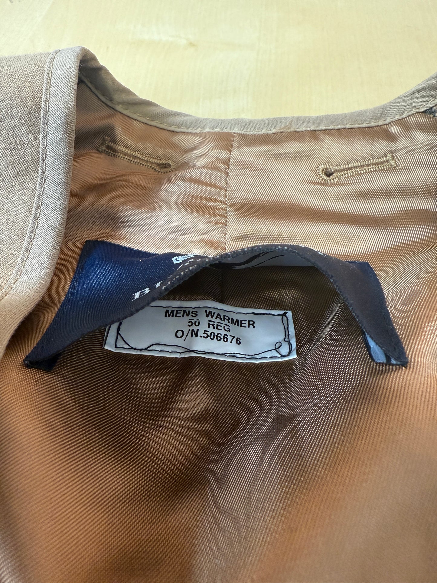 Burberry, warmer interno in pura lana per trench e impermeabili (nuovo) - tg. 50