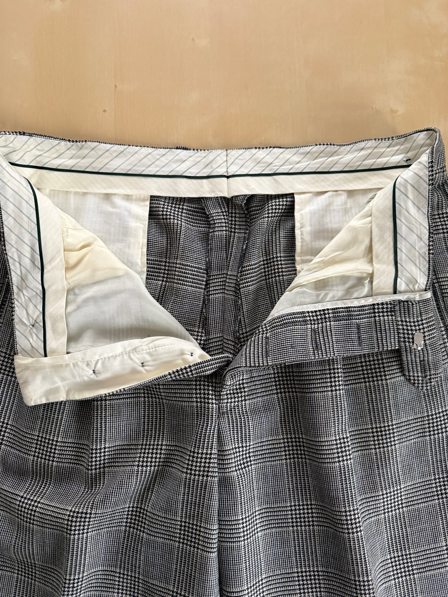 Pantaloni anni ‘80 flanella principe di Galles - tg. 52