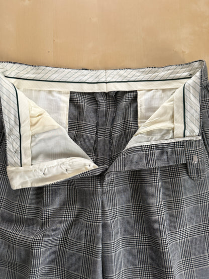 Pantaloni anni ‘80 flanella principe di Galles - tg. 52