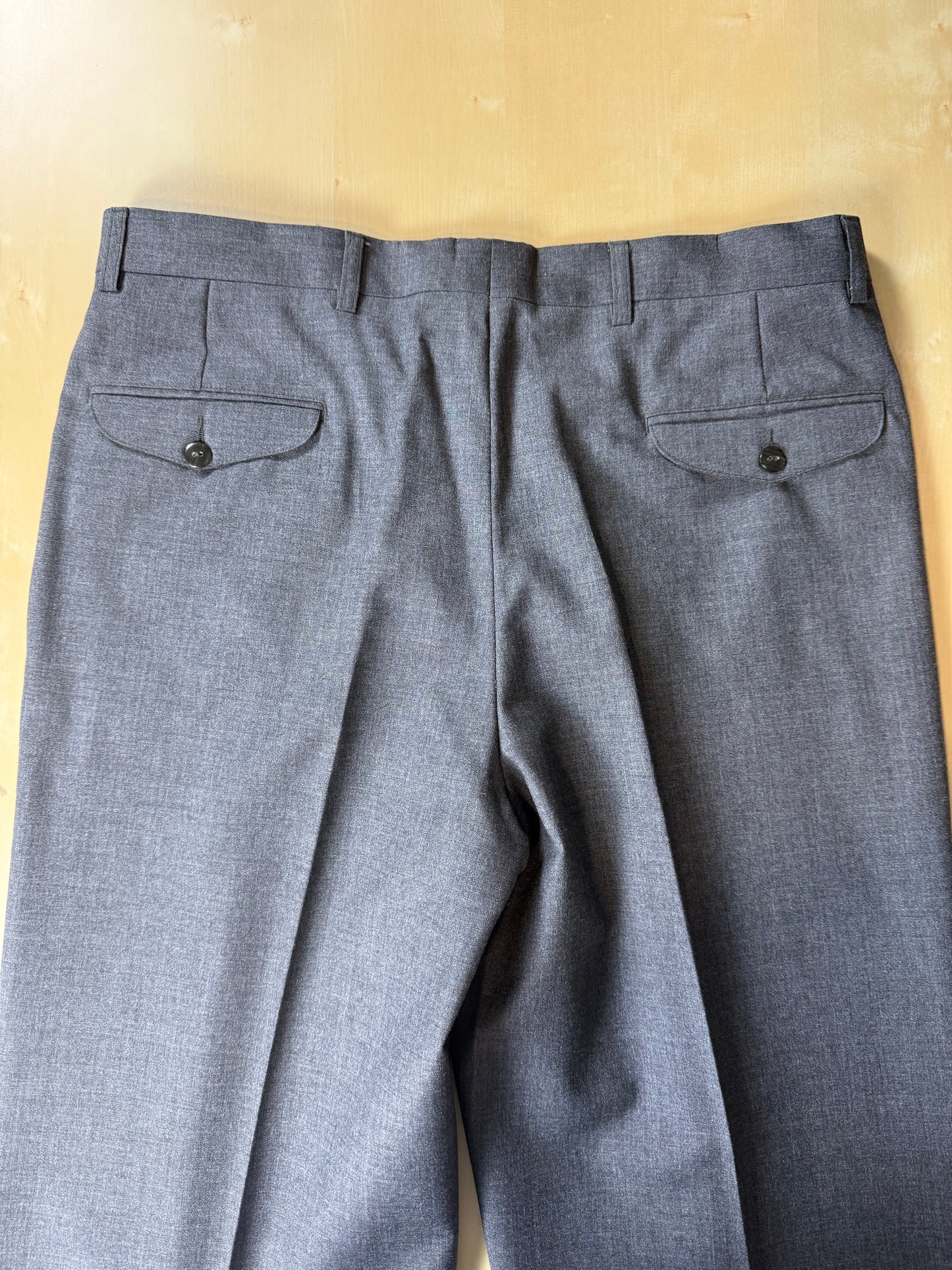 Pantaloni fresco lana grigio antracite anni '80 - tg. 52