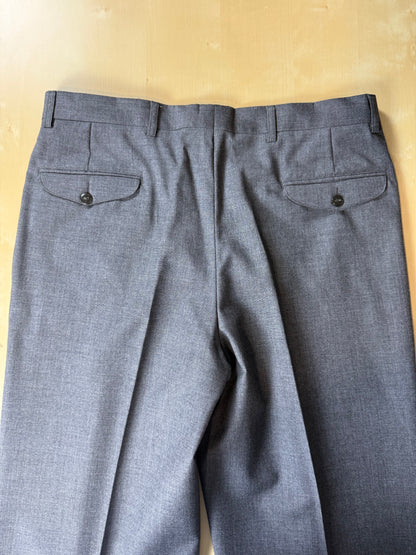 Pantaloni fresco lana grigio antracite anni '80 - tg. 52