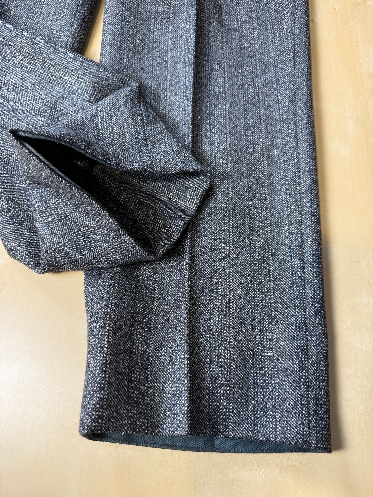 Completo anni ‘70/‘80 tweed lana e seta - tg. 52/54