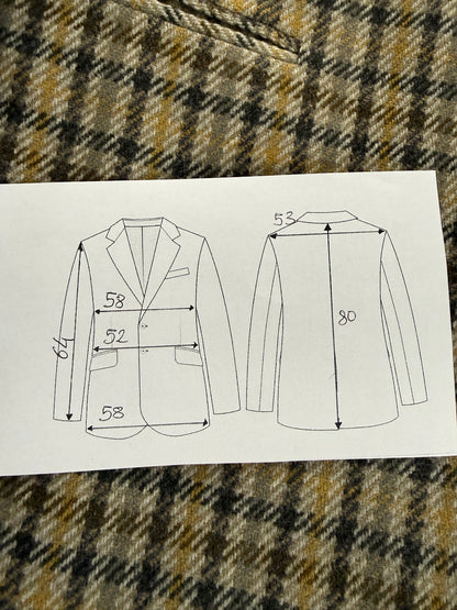 Giacca Valentino anni ‘80 check in lana e cashmere - tg. 52