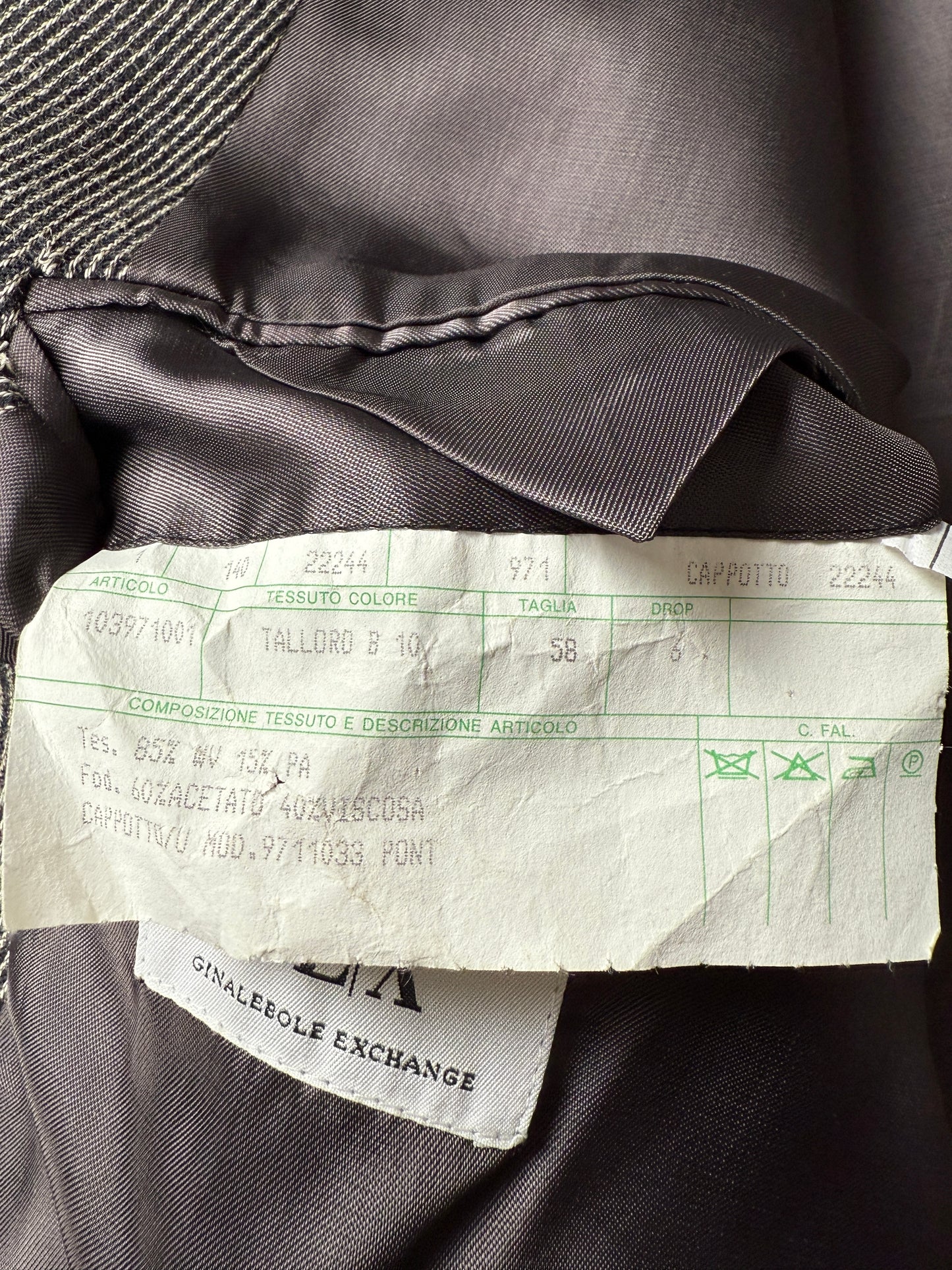 Cappotto soprabito in stile covert coat - tg. 56-58