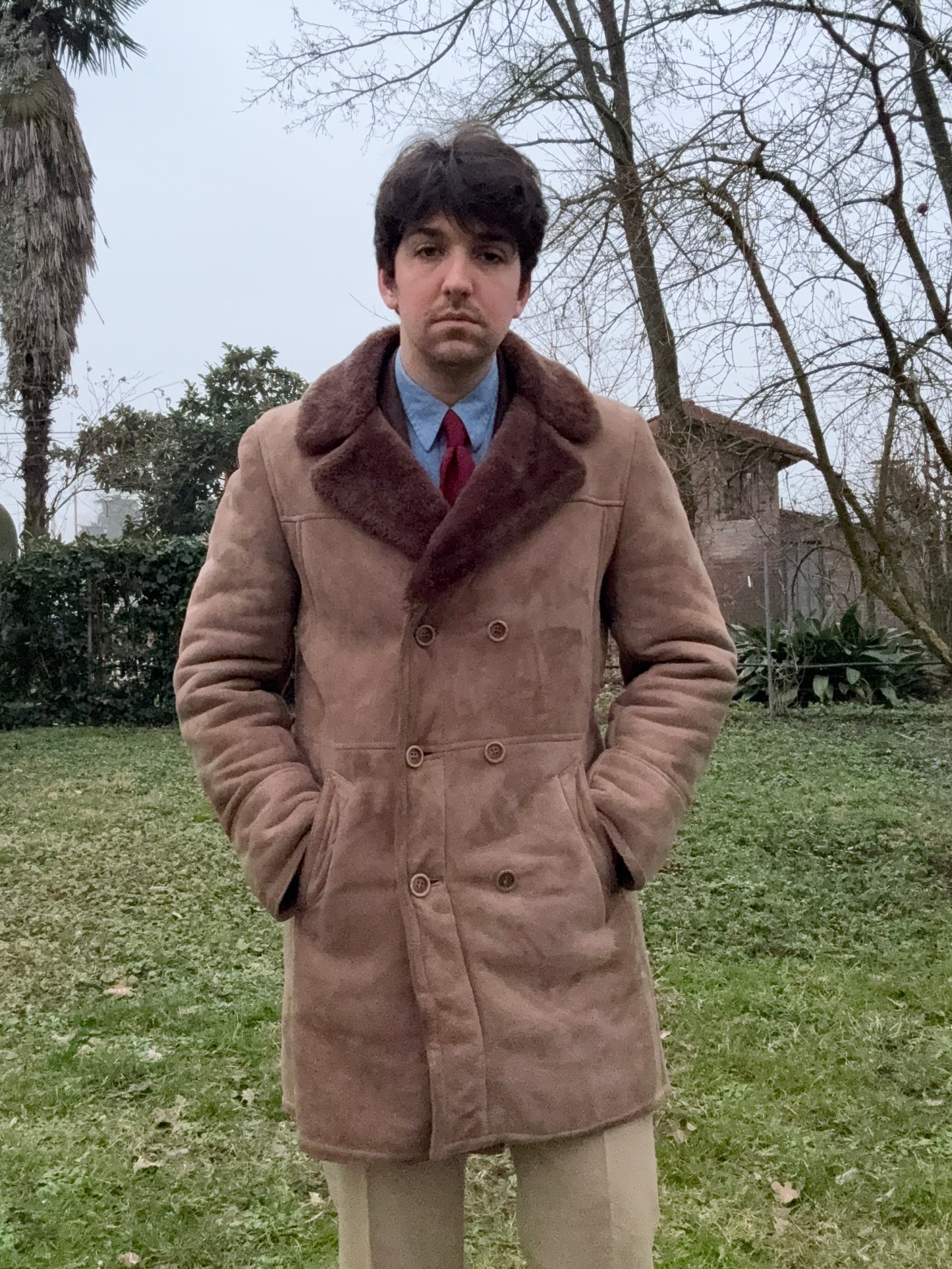 Shearling doppiopetto anni ‘70 - tg. 46-48 (M)