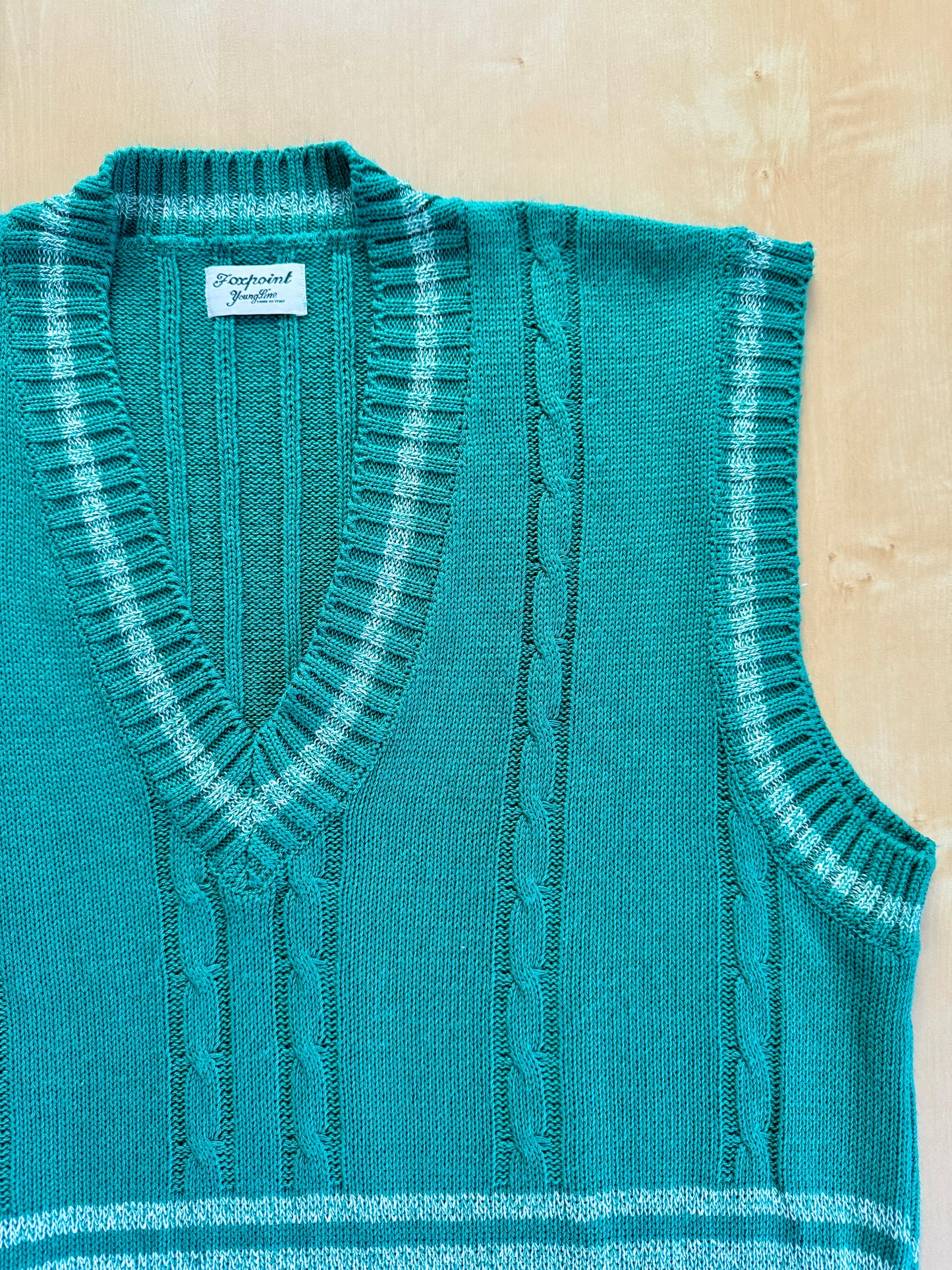 Gilet smanicato stile college anni ‘80 - XL