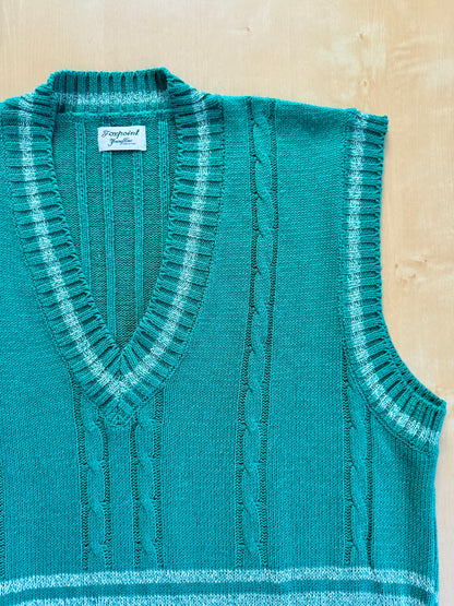 Gilet smanicato stile college anni ‘80 - XL