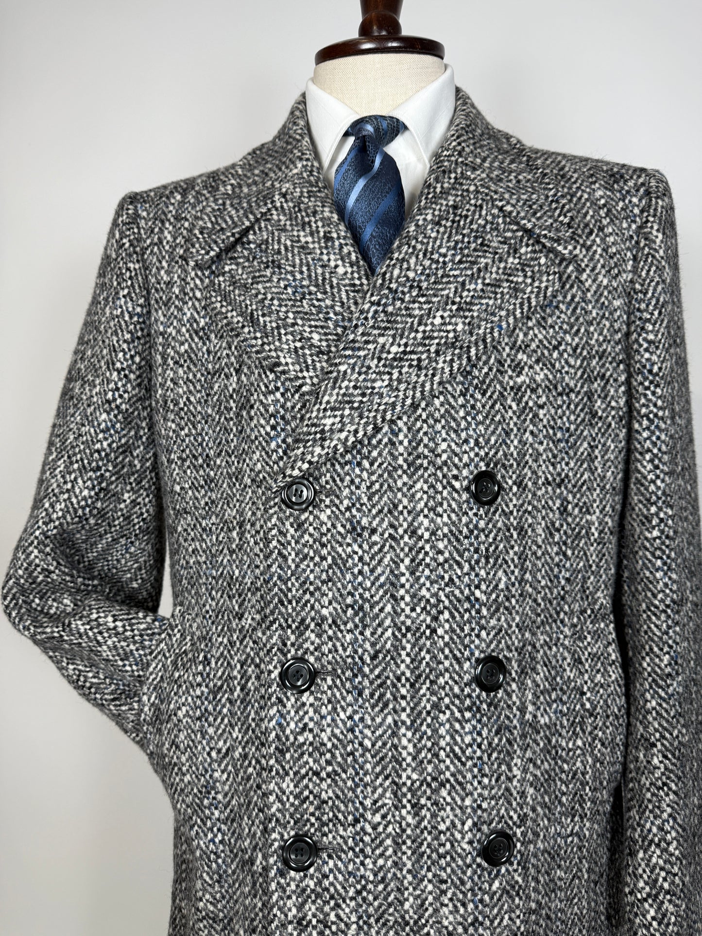 Cappotto doppiopetto in tweed anni ‘60/‘70 - tg. 46-50