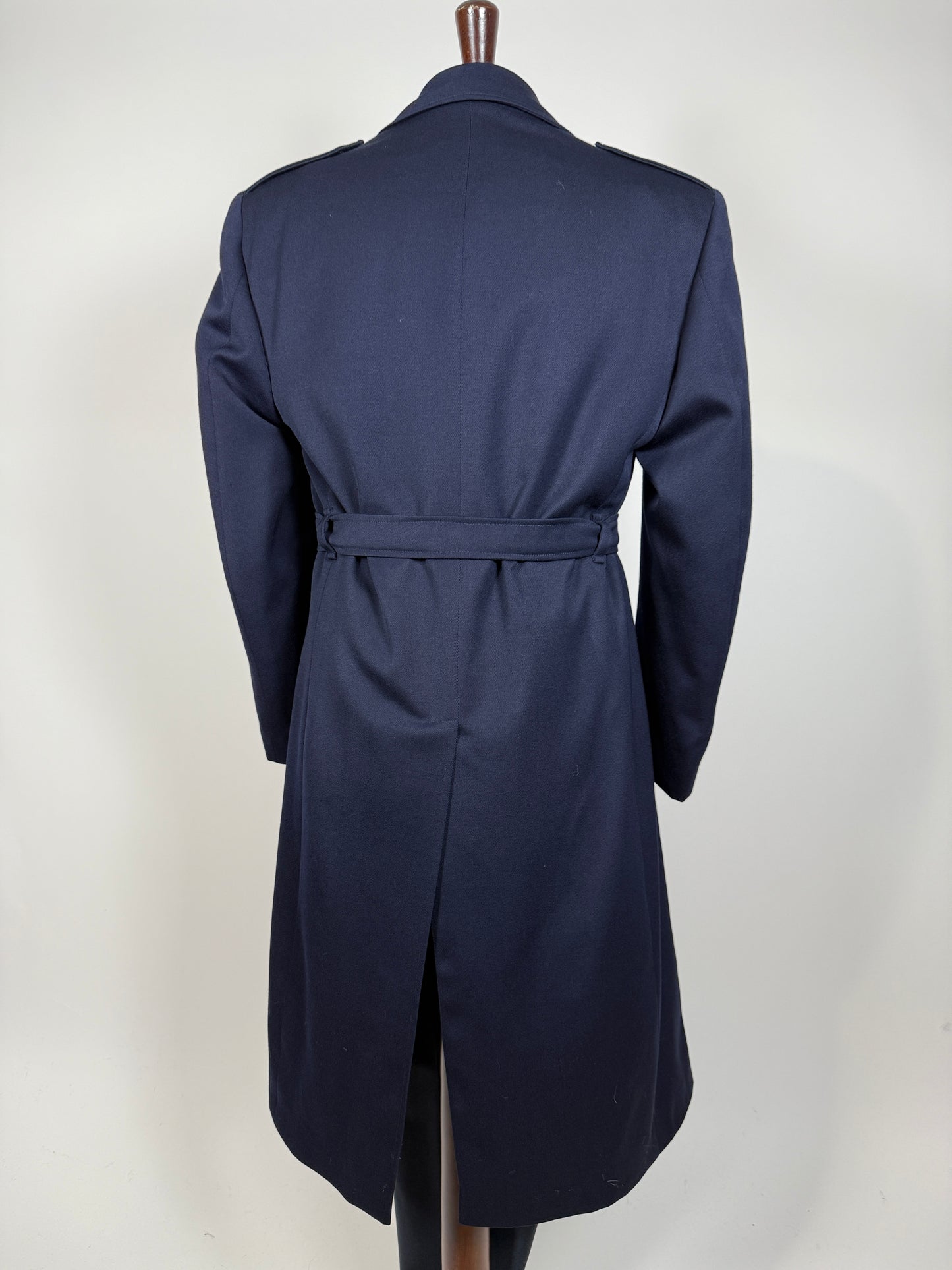 Soprabito anni ‘70 in lana pettinata blu - tg. 48-50