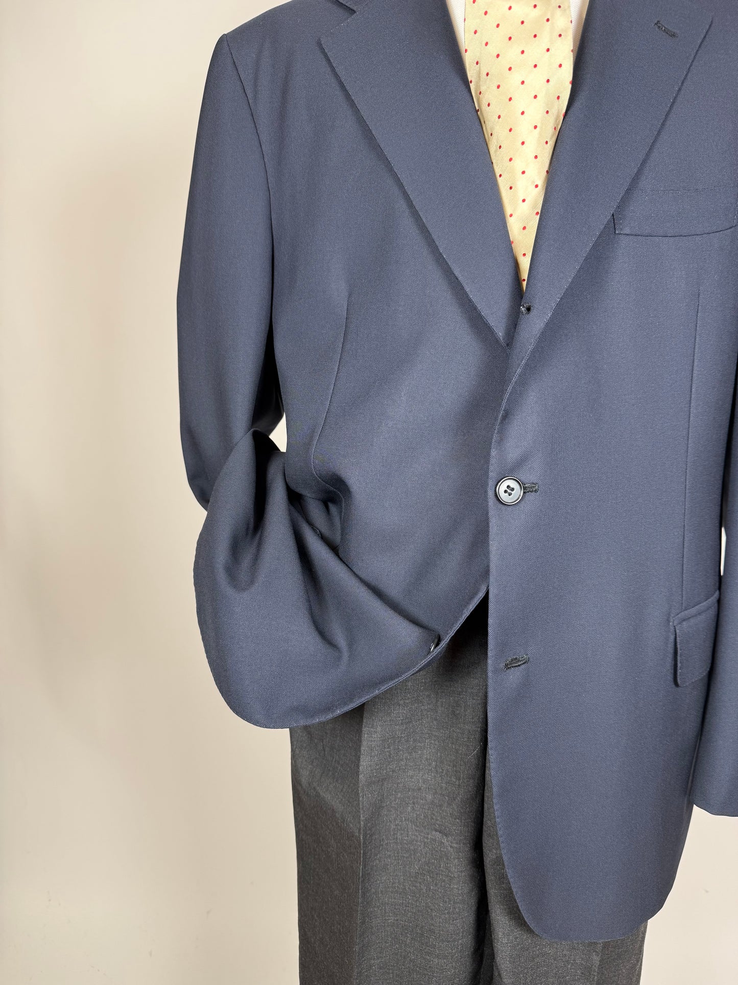 Giacca sartoriale grisaglia blu - tg. 58/60