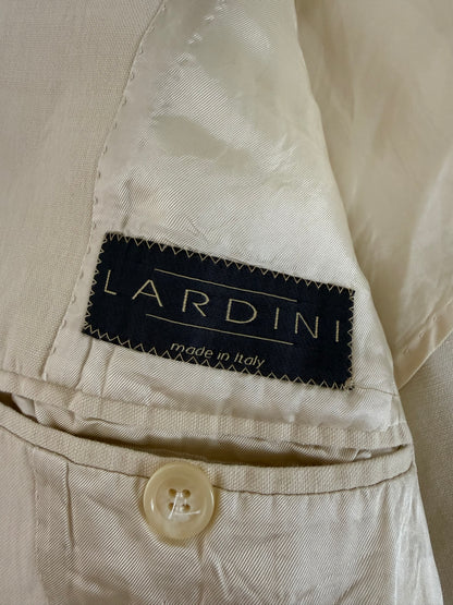 Giacca Lardini bianco panna in cotone e lino - tg. 48