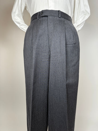 Pantaloni flanella grigio antracite - tg. 50