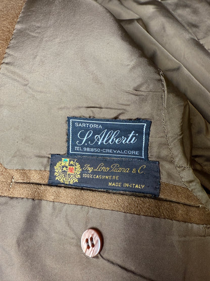 Giacca sartoriale in panno 100% cashmere Loro Piana - tg. 52/54 corta