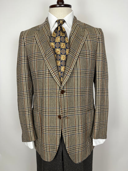 Giacca sartoriale in puro cashmere scozzese principe di Galles - tg. 46