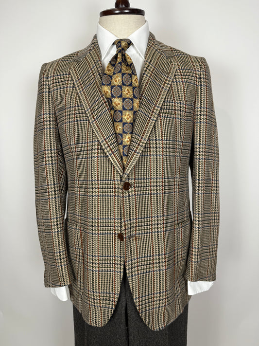 Giacca sartoriale in puro cashmere scozzese principe di Galles - tg. 46