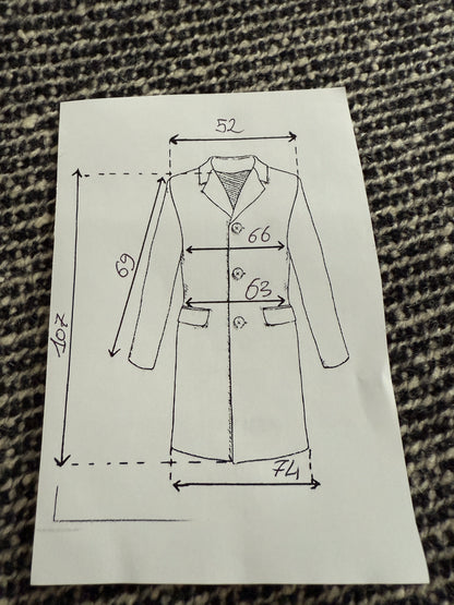 Cappotto anni ‘70 in tweed sale e pepe - tg. 56-60