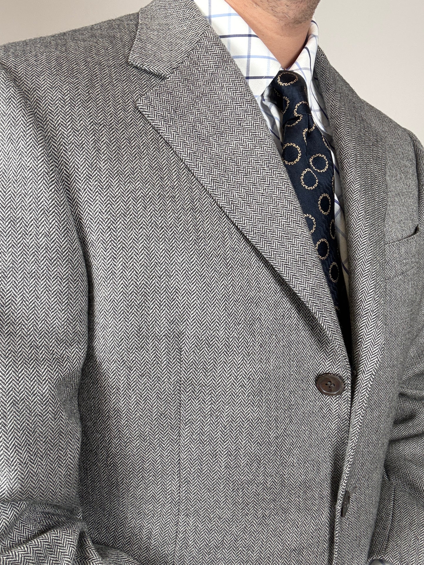 Giacca Pierre Cardin anni ‘90 spigato grigio - tg. 50