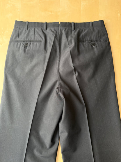 Completo Brioni estivo in seta e lana nero gessato - tg. 48