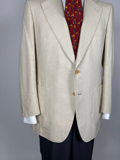 Giacca Lanvin anni '70/'80 in pura seta avorio - tg. 48