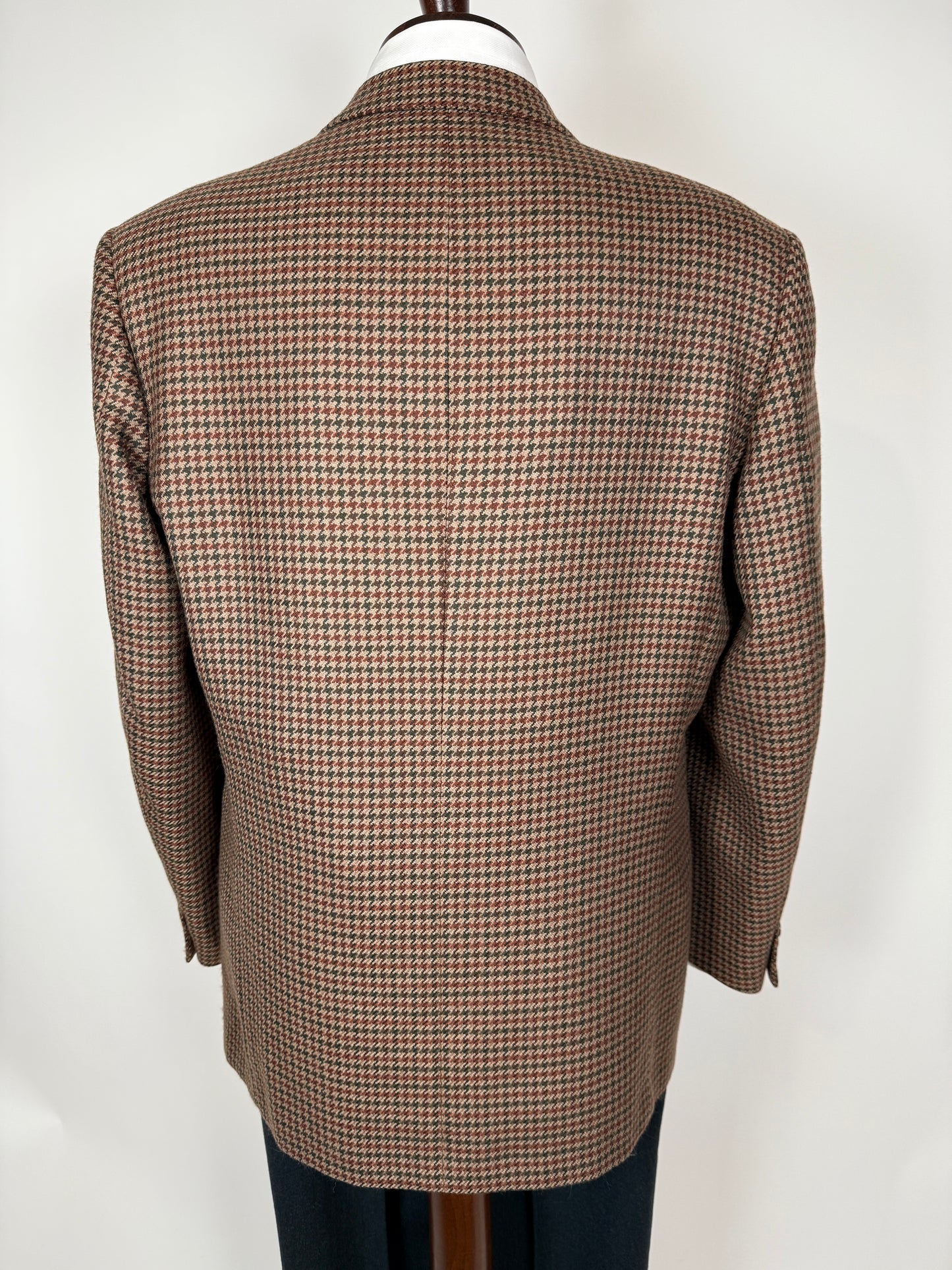 Giacca anni ‘80 pied-de-poule in lana e cashmere - tg. 52