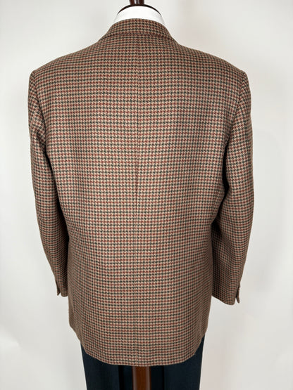 Giacca anni ‘80 pied-de-poule in lana e cashmere - tg. 52