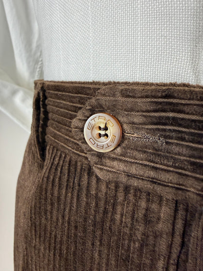 Pantaloni Etro velluto a coste marrone - tg. 54