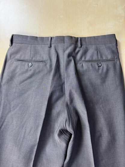 Pantaloni fresco lana marrone scuro - tg. 50