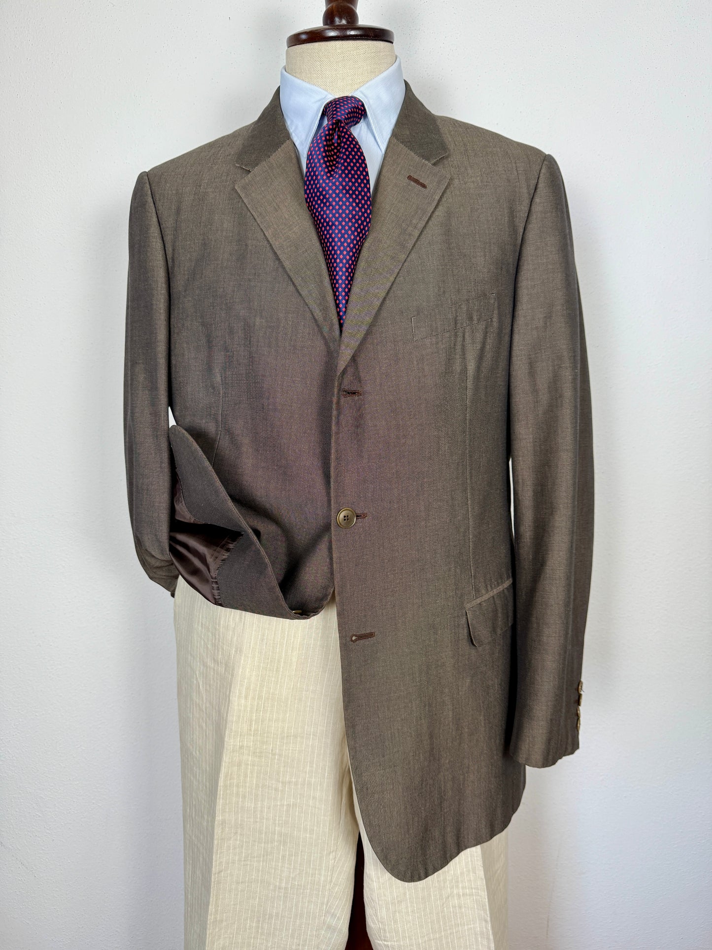 Giacca Calvin Klein in puro cotone color bronzo - tg. 52/54