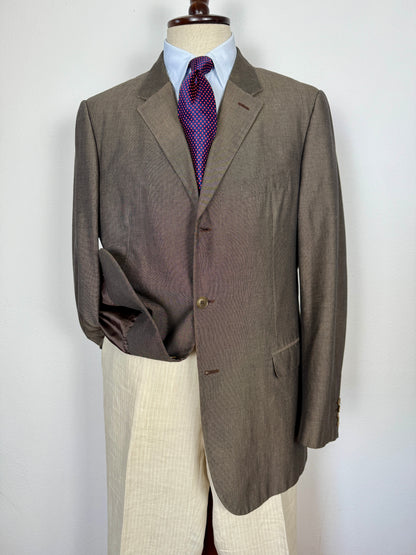 Giacca Calvin Klein in puro cotone color bronzo - tg. 52/54