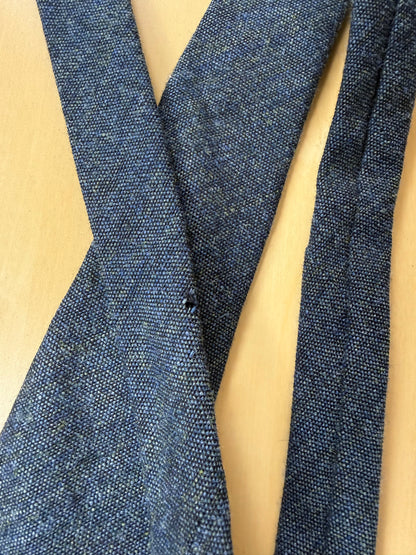 Cravatta De Paz donegal tweed blu