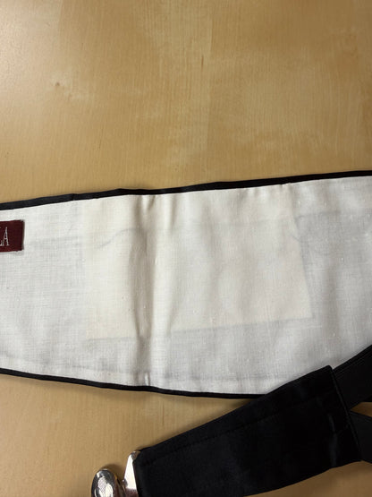 Fascia da smoking in raso di seta - 85-100 cm