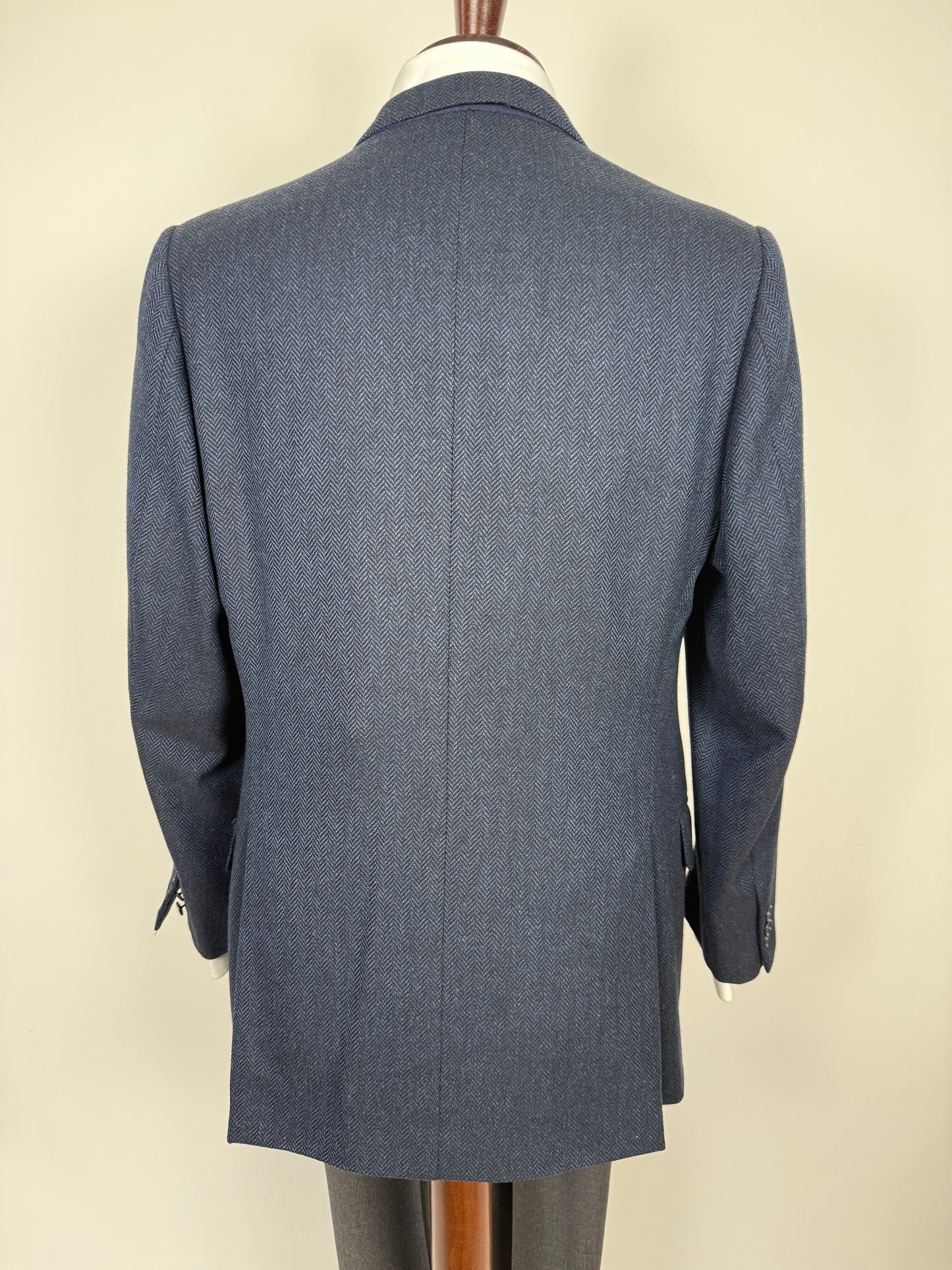 Giacca anni '90 spigato lana e cashmere Loro Piana - tg. 50/52