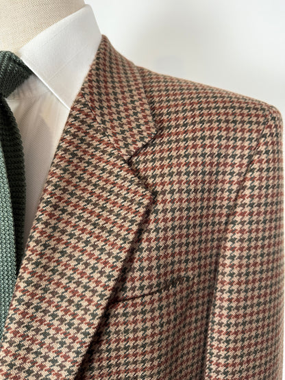 Giacca anni ‘80 pied-de-poule in lana e cashmere - tg. 52