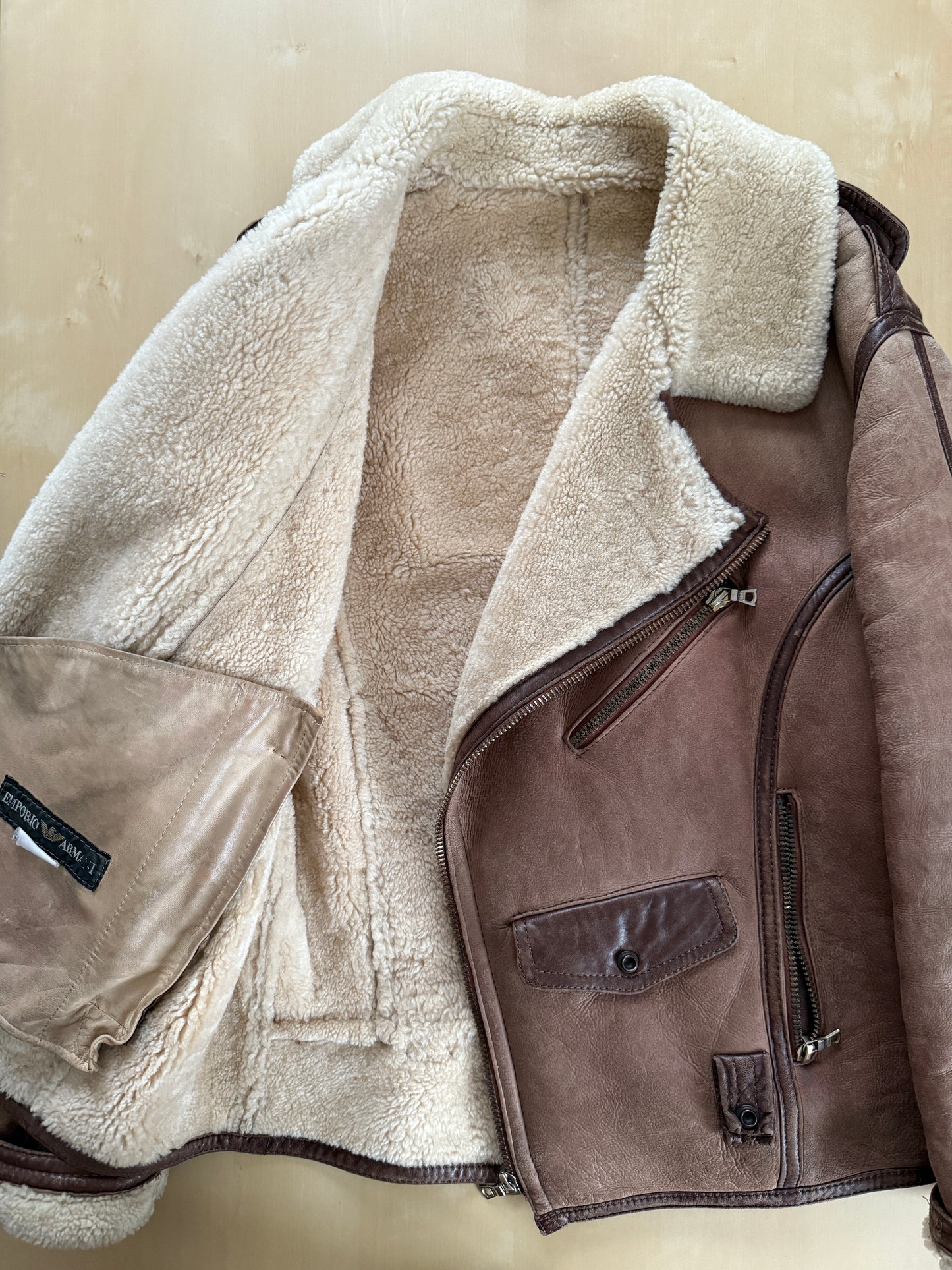 Chiodo in shearling Emporio Armani anni ‘80 - M