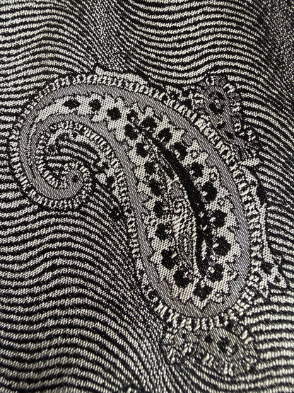 Cravatta Prochownick paisley argento jacquard