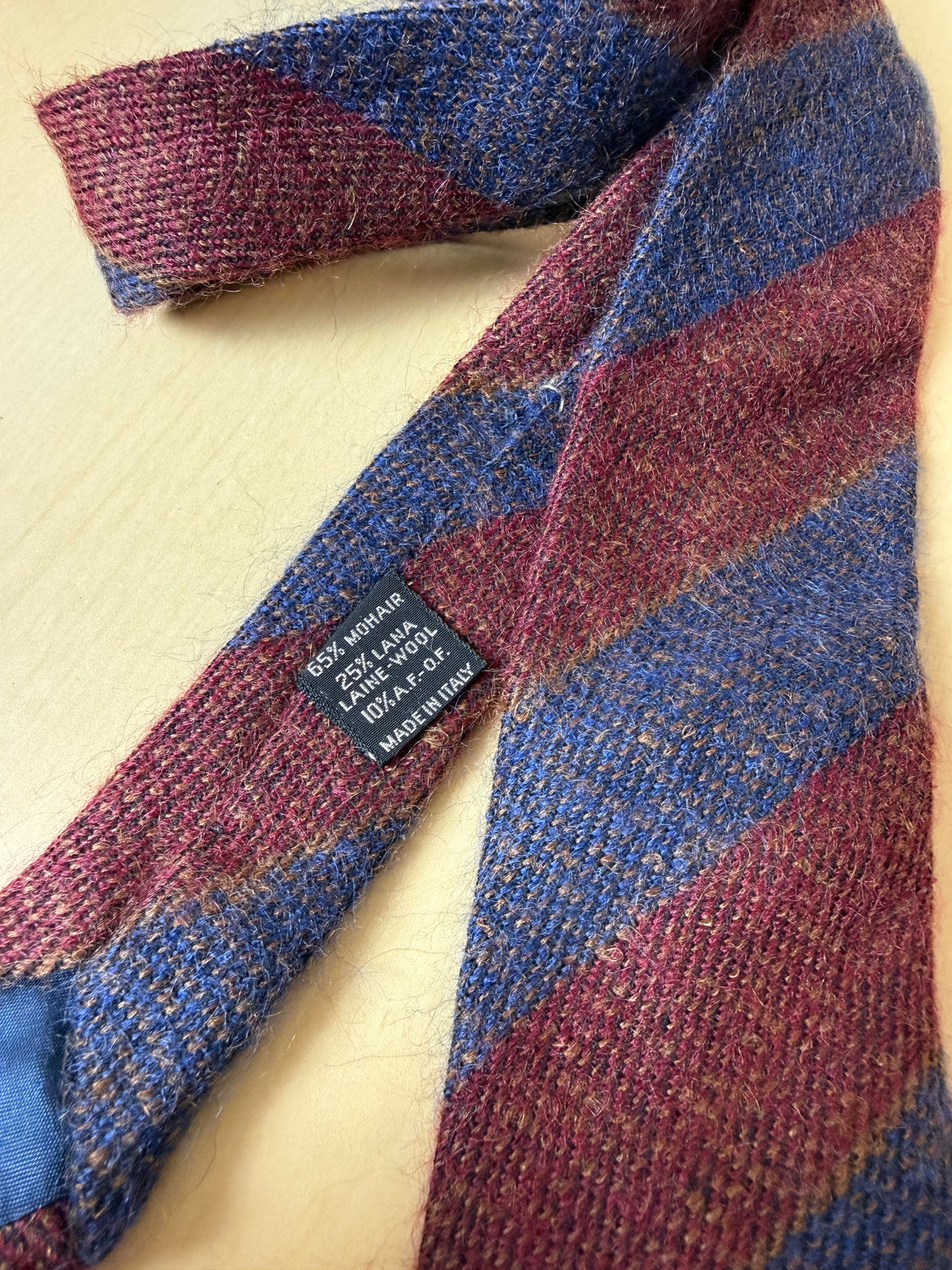 Cravatta Missoni mohair e lana a righe