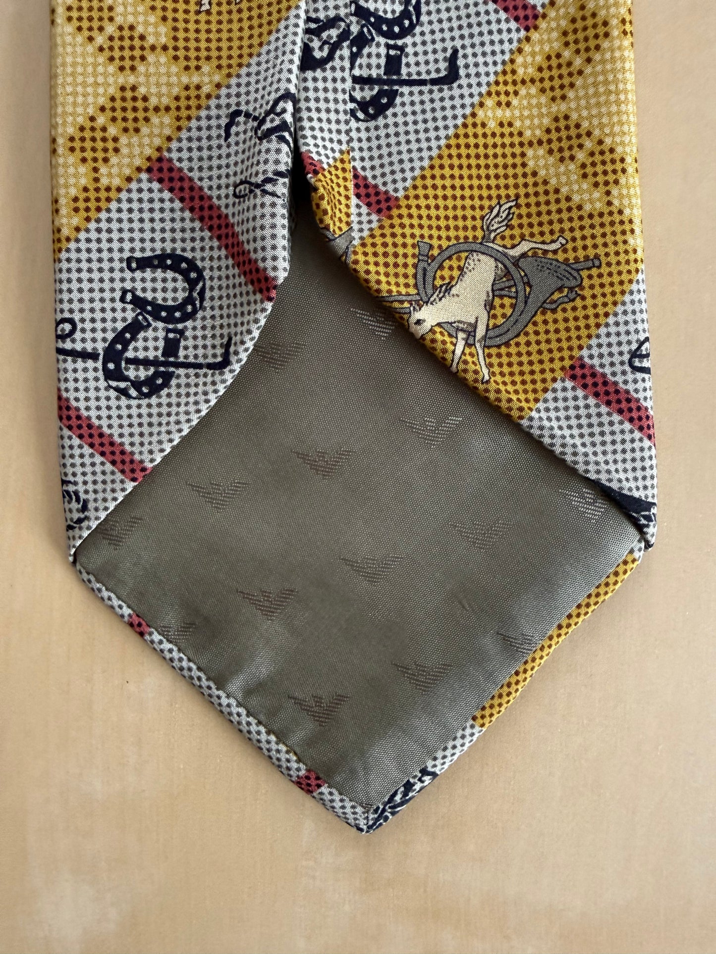 Cravatta Emporio Armani fantasia equestre