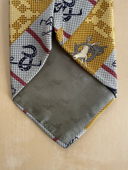 Cravatta Emporio Armani fantasia equestre