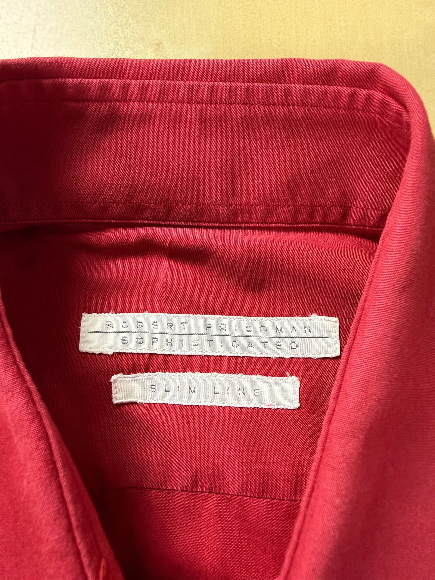 Camicia popeline rosso vivo - M collo 40