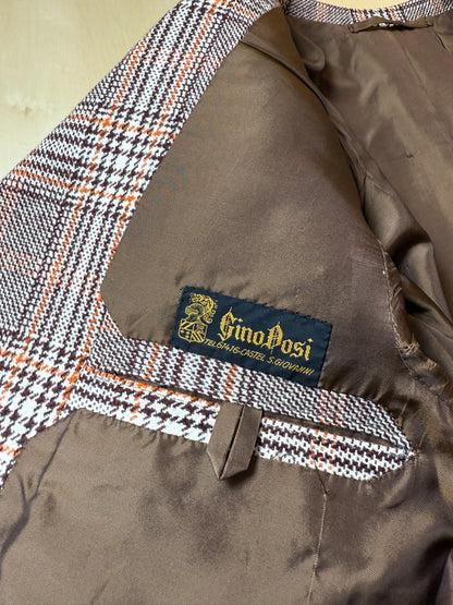 Giacca sartoriale anni ‘70 tweed principe di Galles - tg. 48 corta