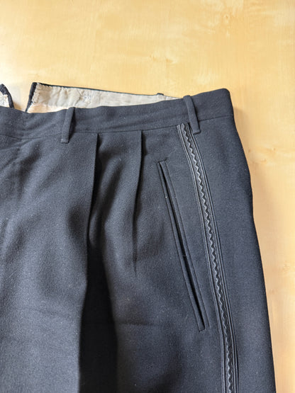 Smoking anni ‘50/‘60 monopetto revers a scialle - tg. 56/58 lunga