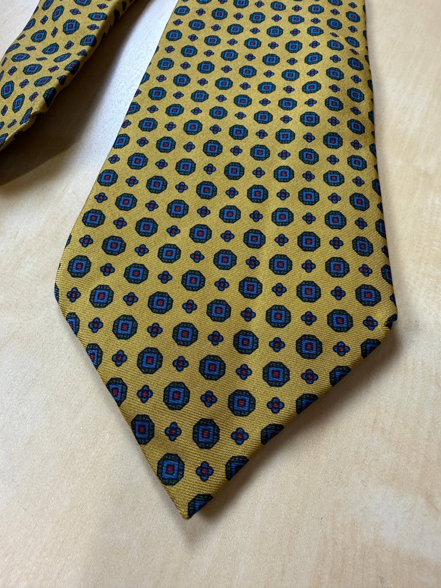 Cravatta Etro giallo micro fantasia