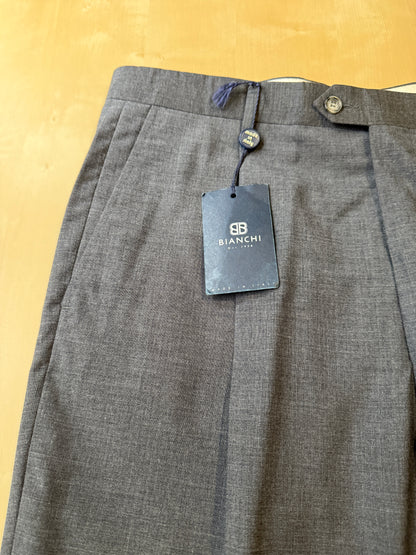 Pantalone anni '90 fresco lana antracite (NOS) - tg. 54
